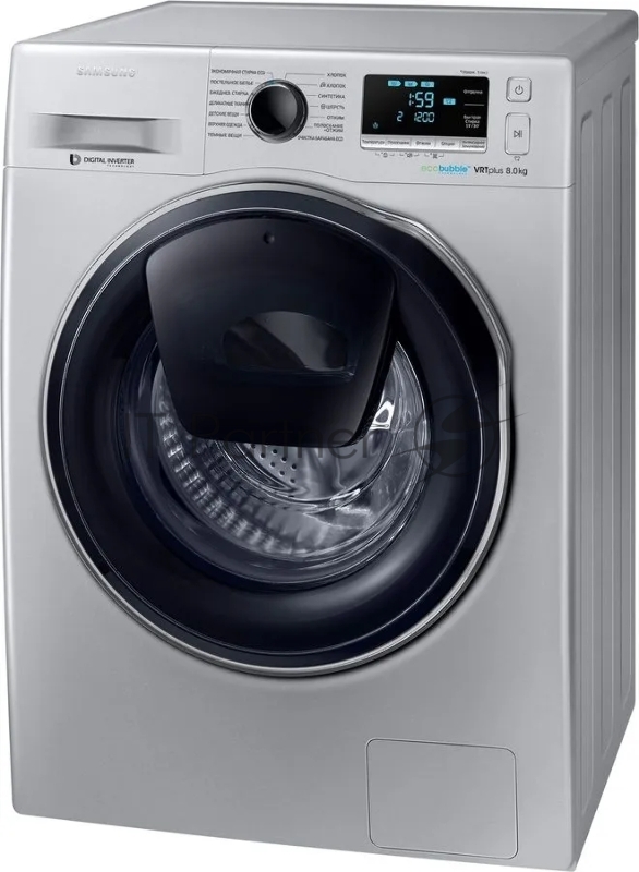 Стиральная машина Samsung WW80K6210RS/LD класс: A загр.фронтальная макс.:8кг серебристый