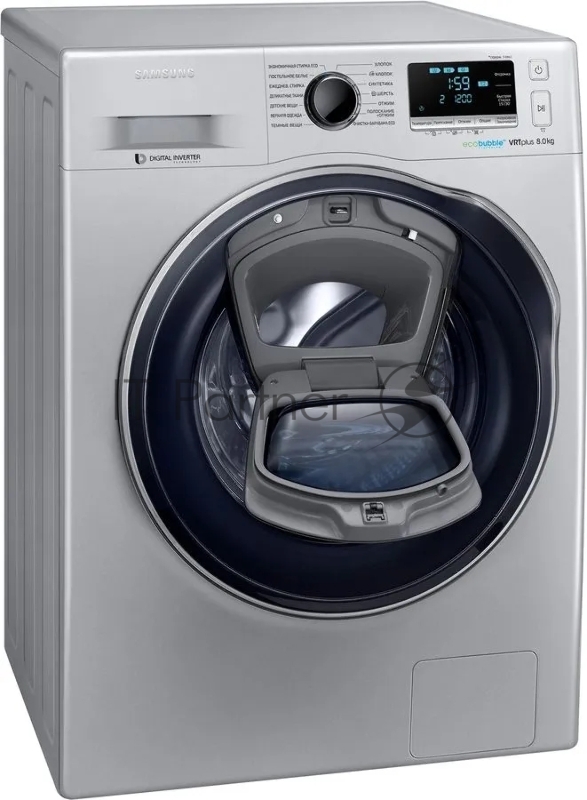 Стиральная машина Samsung WW80K6210RS/LD класс: A загр.фронтальная макс.:8кг серебристый