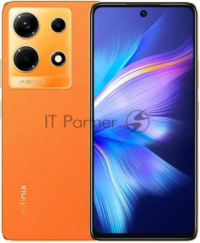 Смартфон Infinix X6833B Note 30 256Gb 8Gb золотой моноблок 3G 4G 2Sim 6.78 1080x2460 Android 13 64Mpix 802.11 a/b/g/n/ac NFC GPS GSM900/1800 GSM1900 TouchSc FM microSD max2048Gb