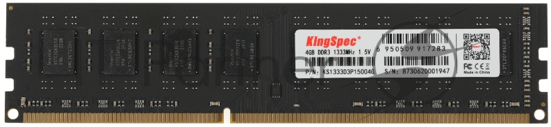 Память DDR3 4GB 1333MHz Kingspec KS1333D3P15004G RTL PC3-12800 CL11 DIMM 240-pin 1.5В dual rank Ret