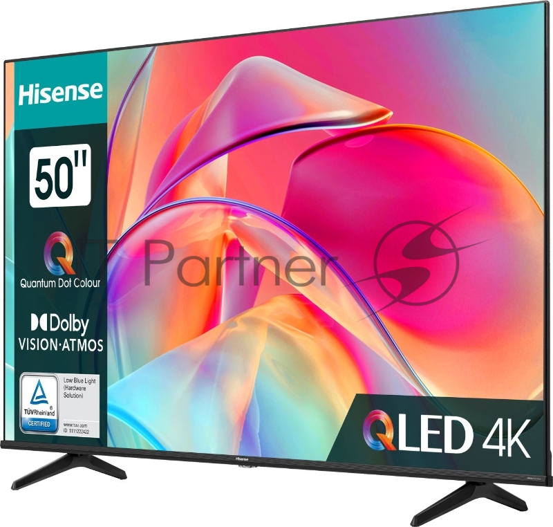 Телевизор QLED Hisense 50 50E7KQ черный 4K Ultra HD 60Hz DVB-T DVB-T2 DVB-C DVB-S DVB-S2 USB WiFi Smart TV (RUS)
