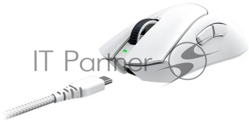 Мышь Razer DeathAdder V3 Pro белый оптическая (30000dpi) беспроводная USB-C (5but)