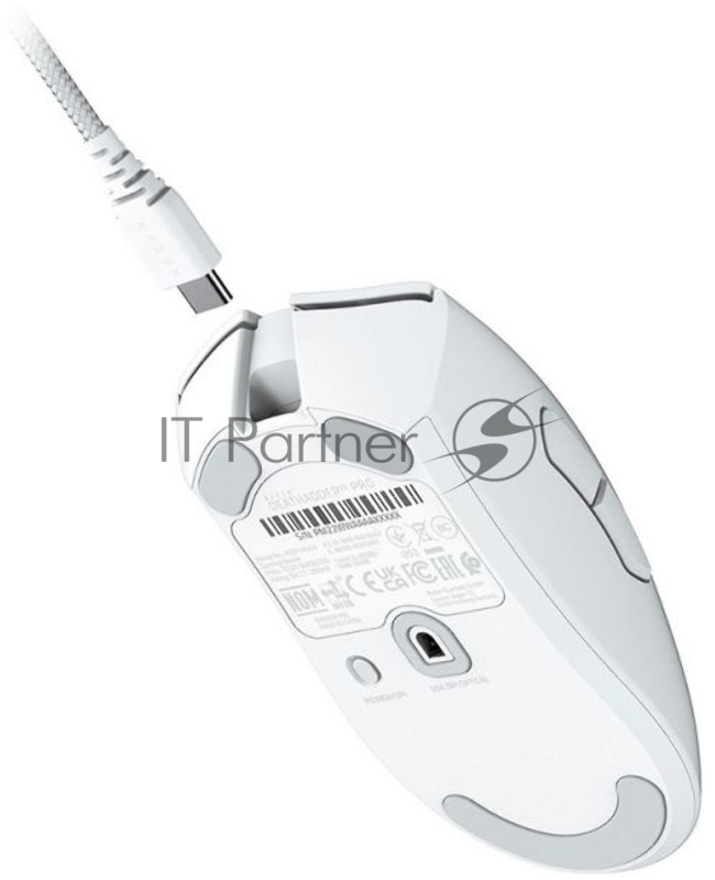 Мышь Razer DeathAdder V3 Pro белый оптическая (30000dpi) беспроводная USB-C (5but)