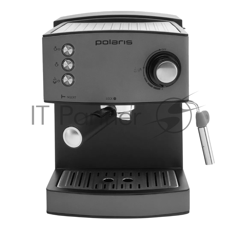 Кофеварка рожковая Polaris PCM 1527E Adore Crema 850Вт белый/черный