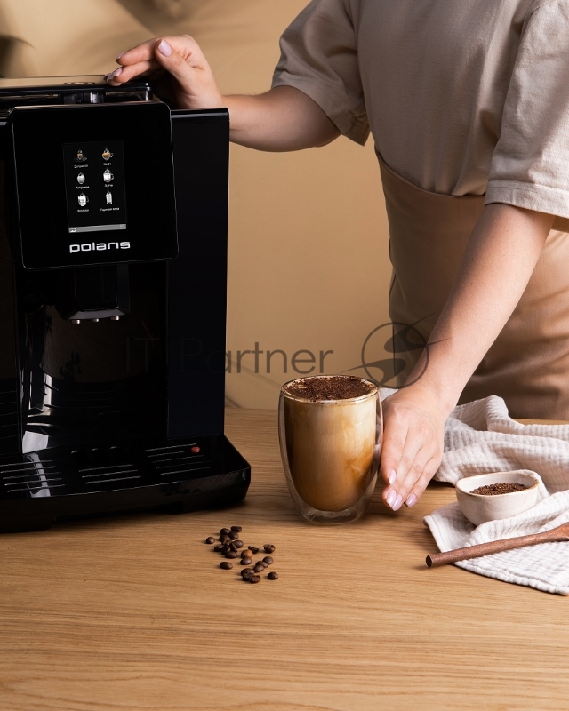 Кофемашина Polaris PACM 2060AC 1500Вт черный/серебристый