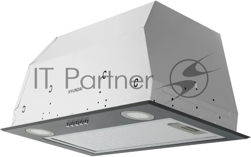 Вытяжка встраиваемая Hyundai HBB 6033 BK черный управление: кнопочное (1 мотор)