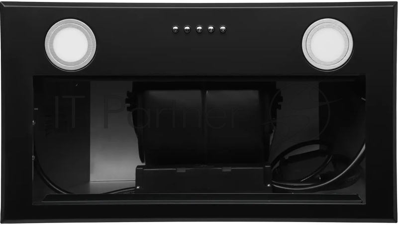 Вытяжка встраиваемая Hyundai HBB 6033 BK черный управление: кнопочное (1 мотор)