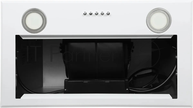 Вытяжка встраиваемая Hyundai HBB 6033 W белый управление: кнопочное (1 мотор)