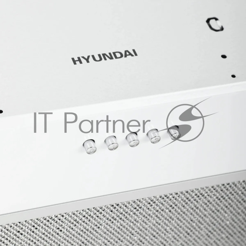 Вытяжка встраиваемая Hyundai HBB 6033 W белый управление: кнопочное (1 мотор)