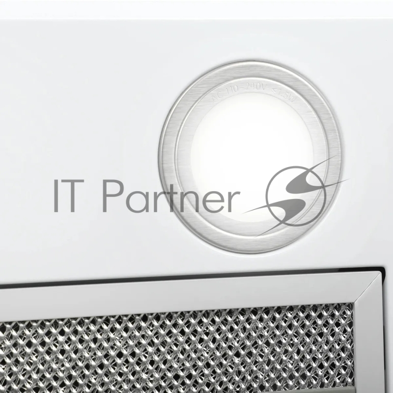 Вытяжка встраиваемая Hyundai HBB 6033 W белый управление: кнопочное (1 мотор)