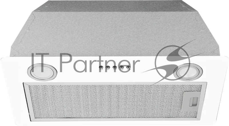 Вытяжка встраиваемая Hyundai HBB 6033 W белый управление: кнопочное (1 мотор)