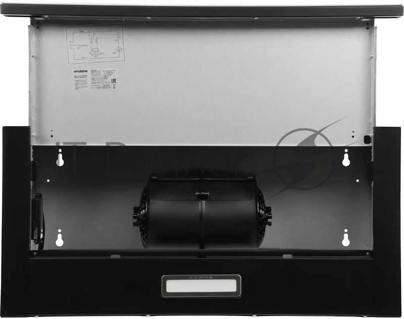 Вытяжка встраиваемая Hyundai HBH 6230 BK черный управление: кнопочное (1 мотор)