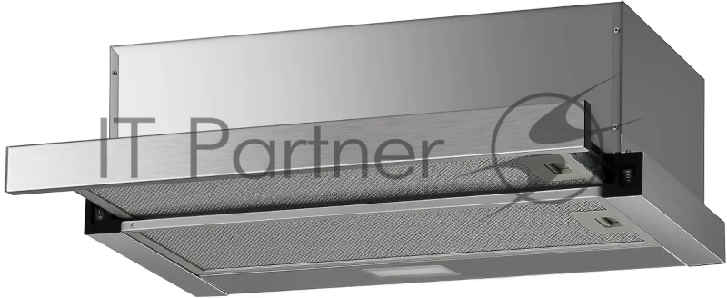 Вытяжка встраиваемая Hyundai HBH 6230 IX нержавеющая сталь управление: кнопочное (1 мотор)