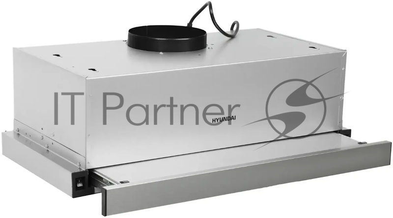 Вытяжка встраиваемая Hyundai HBH 6230 IX нержавеющая сталь управление: кнопочное (1 мотор)