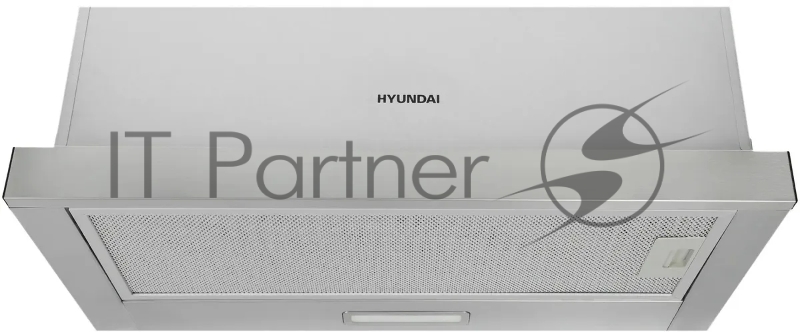 Вытяжка встраиваемая Hyundai HBH 6230 IX нержавеющая сталь управление: кнопочное (1 мотор)