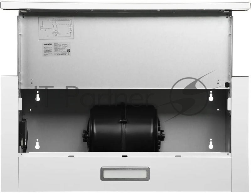 Вытяжка встраиваемая Hyundai HBH 6235 WG белый управление: кнопочное (2 мотора)