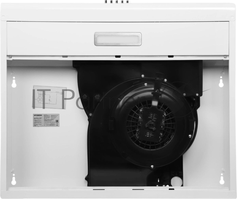 Вытяжка козырьковая Hyundai HFH 6130 W белый управление: кнопочное (1 мотор)