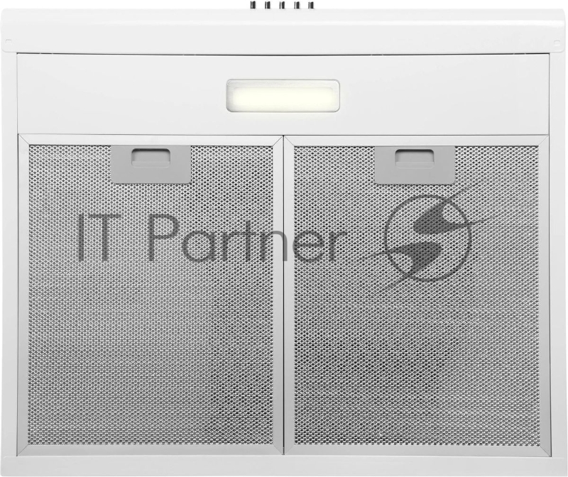 Вытяжка козырьковая Hyundai HFH 6130 W белый управление: кнопочное (1 мотор)