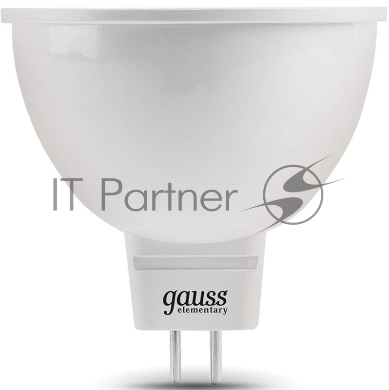 Лампа светодиодная Gauss Elementary MR16 9Вт цок.:GX5.3 спот 220B 6500K св.свеч.бел.хол. MR16 (упак.:10шт) (13539)