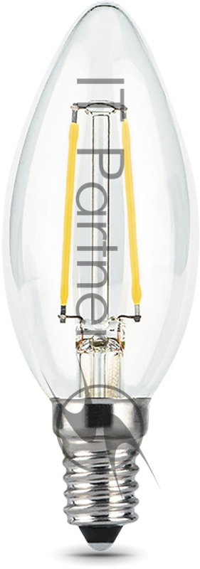 Лампа филам. Gauss 7Вт цок.:E14 свеча 220B 4100K св.свеч.бел.нейт. C37 (упак.:10шт) (103801207)