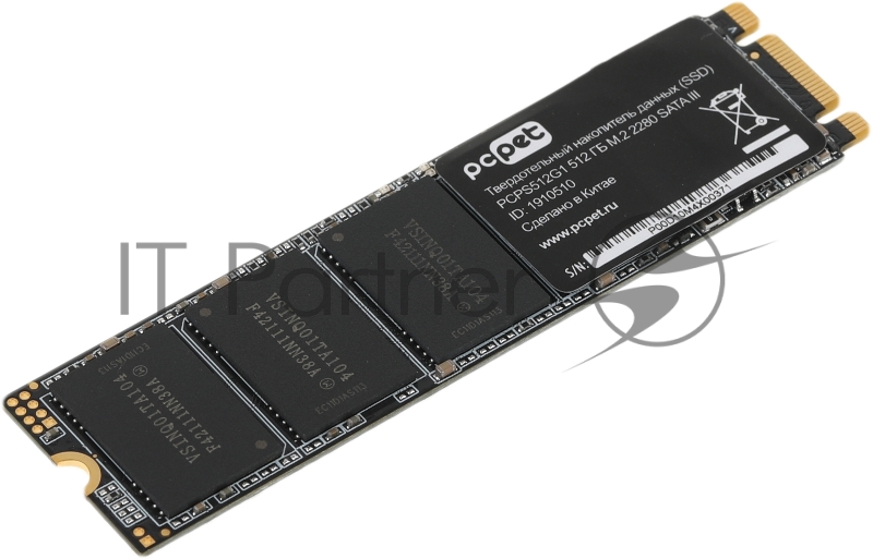 Накопитель SSD PC Pet SATA III 512Gb PCPS512G1 M.2 2280 OEM