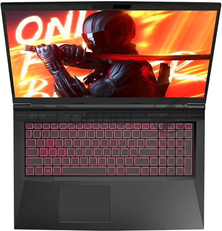 Ноутбук Maibenben X668 Core i7 12700H 16Gb SSD512Gb NVIDIA GeForce RTX 3070 8Gb 17.3 IPS QHD (2560x1440) Linux black WiFi BT Cam 4100mAh (X668QSFELBRE0)