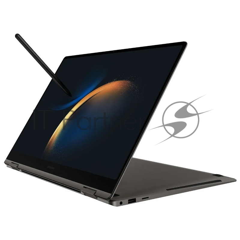 Ноутбук Samsung Galaxy Book 3 Pro 360 NP960 Core i5 1340P 16Gb SSD512Gb Intel Iris Xe graphics 16 AMOLED Touch 3K (2880x1800) Windows 11 Home Single Language dk.grey WiFi BT Cam (NP960QFG-KA2IN)