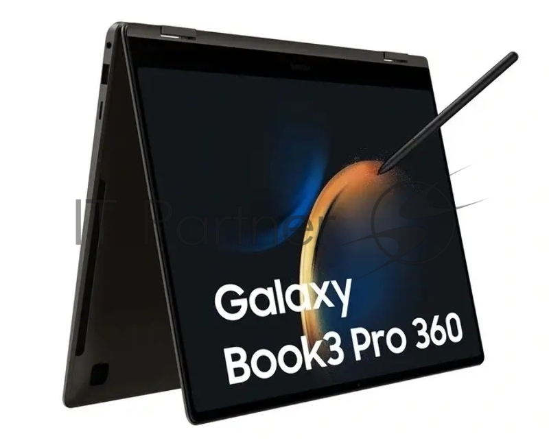 Ноутбук Samsung Galaxy Book 3 Pro 360 NP960 Core i5 1340P 16Gb SSD512Gb Intel Iris Xe graphics 16 AMOLED Touch 3K (2880x1800) Windows 11 Home Single Language dk.grey WiFi BT Cam (NP960QFG-KA2IN)