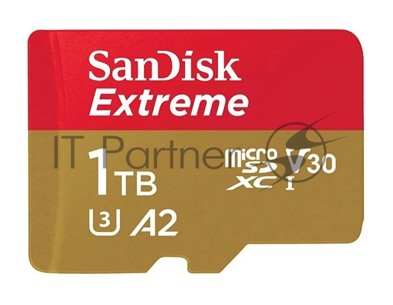 Флеш карта microSDXC SanDis 1024GBEXTREME Class 10, UHS-I, W130, R 190 МБ/с, <SDSQXAV-1T00-GN6MN> без адаптера на SD