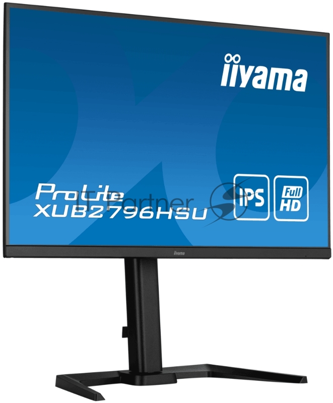 Монитор LCD 27 16:9 1920х1080(FHD) IPS, nonGLARE, 250cd/m2, H178°/V178°, 1000:1, 80M:1, 16,7 миллионов цветов, 1ms, VGA, HDMI, DP, USB-Hub, Height adj, Pivot, Tilt, Swivel, Speakers, Swivel, 3Y, Black
