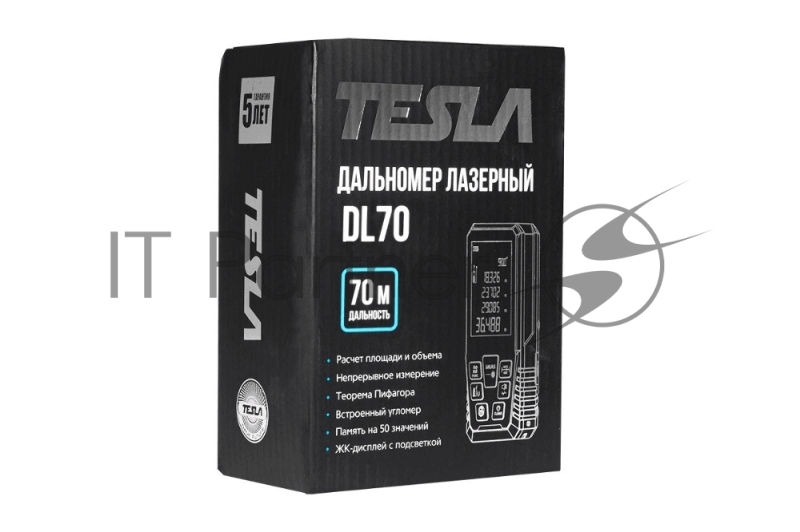 Дальномер лазерный TESLA DL70 дальность 70 метров, точность ±2мм