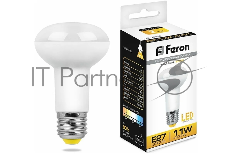 Лампа FERON светодиодная, 11W 230V E27, 2700K, LB-463 25510