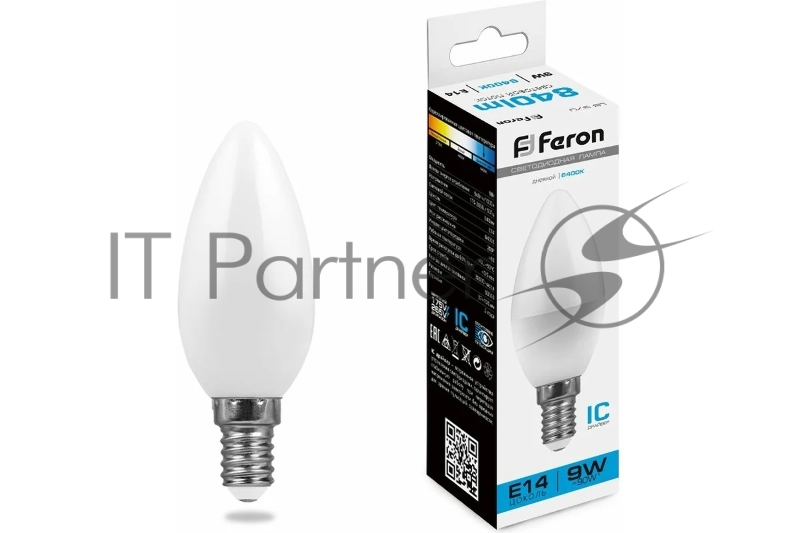 Лампа FERON светодиодная, 9W 230V E14 6400K, LB-570 25800