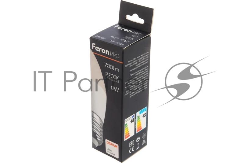 Лампа FERON светодиодная PRO LB-1309 Свеча E27 9W 2700K 38062