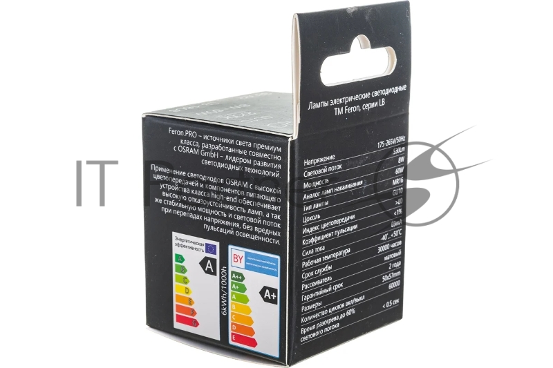 Лампа FERON светодиодная PRO LB-1608 GU10 8W 2700K 38092