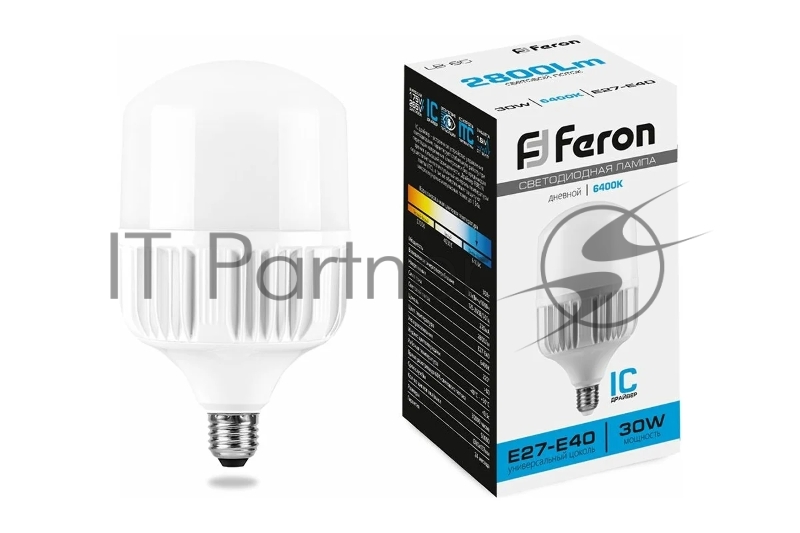 Лампа светодиодная LED 30вт Е27/Е40 дневной