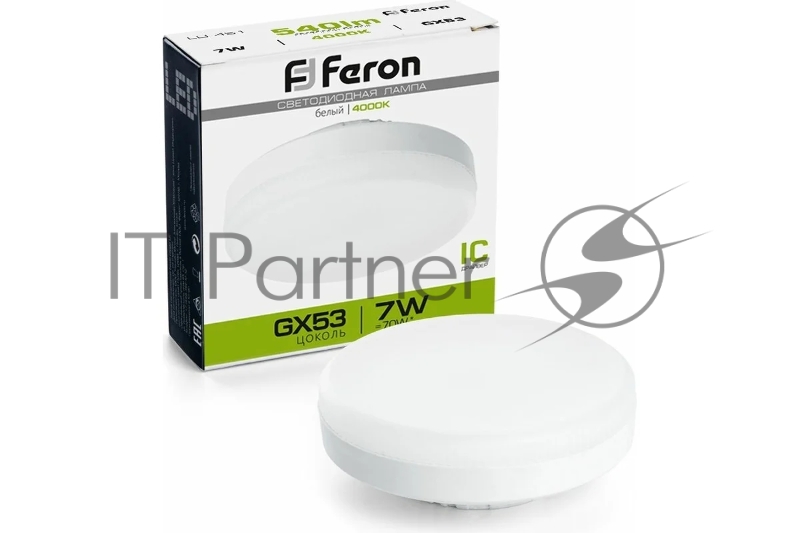 Лампа светодиодная LED 7вт GX53 белый таблетка