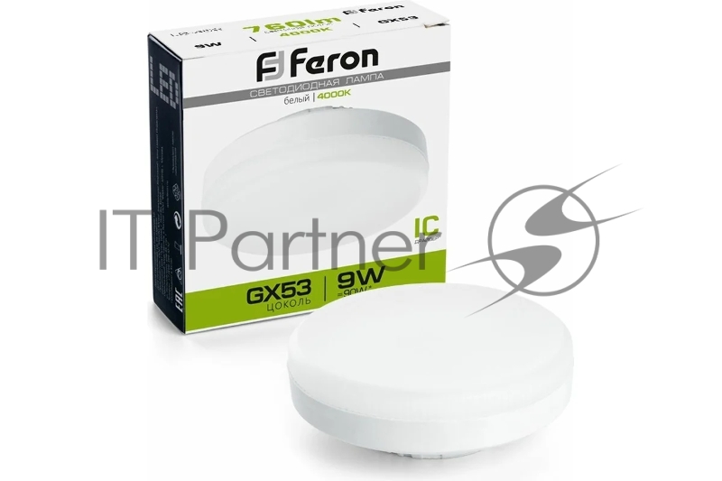 Лампа светодиодная LED 9вт GX53 белый таблетка
