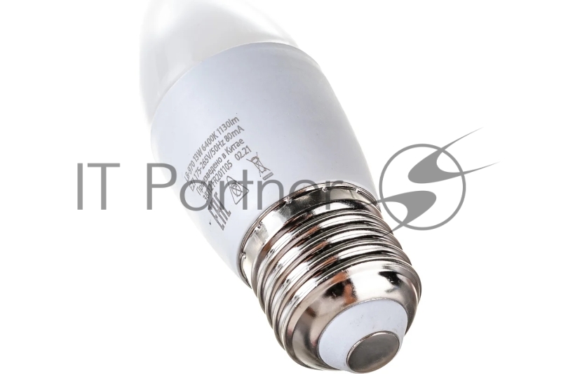 Лампа светодиодная LED 13вт E27 дневной матовая свеча