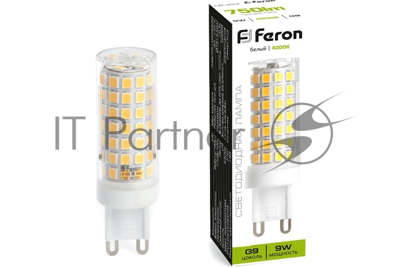 Лампа светодиодная LED 9вт 230в G9 белый капсульная