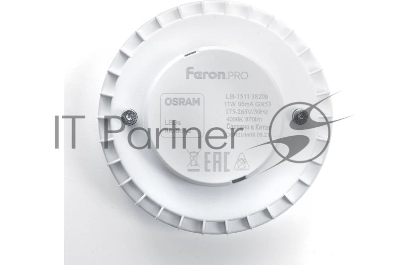 Лампа светодиодная LED 11вт GX53 теплый таблетка Feron.PRO