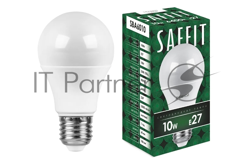 Лампа светодиодная LED 10вт Е27 дневной