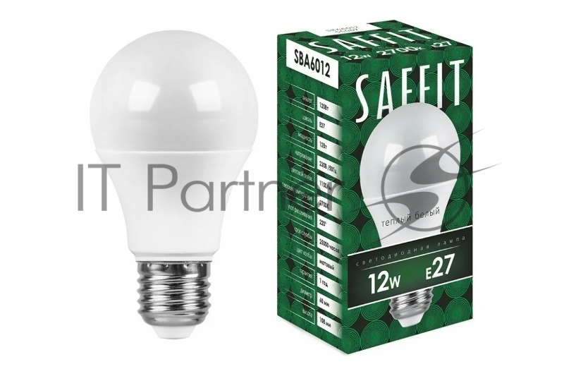 Лампа светодиодная LED 12вт Е27 теплый