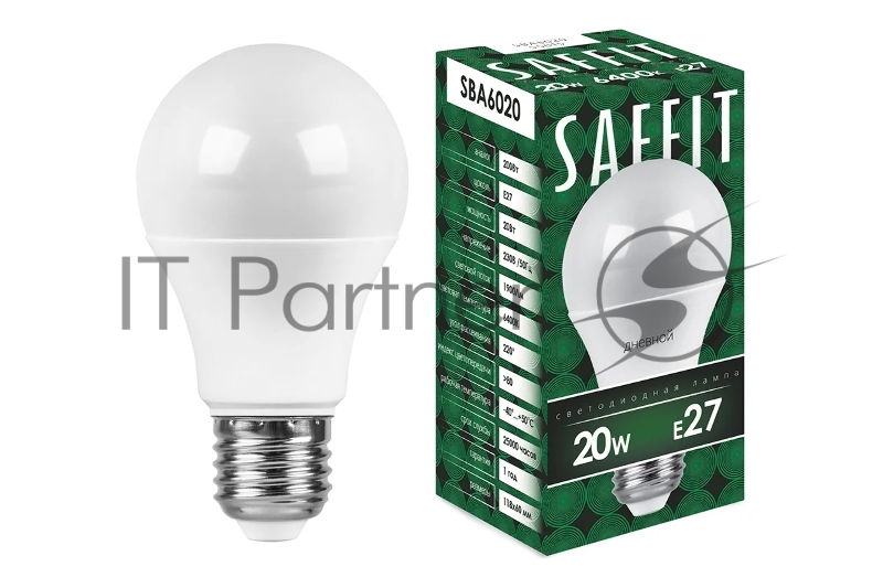 Лампа светодиодная LED 20вт Е27 дневной