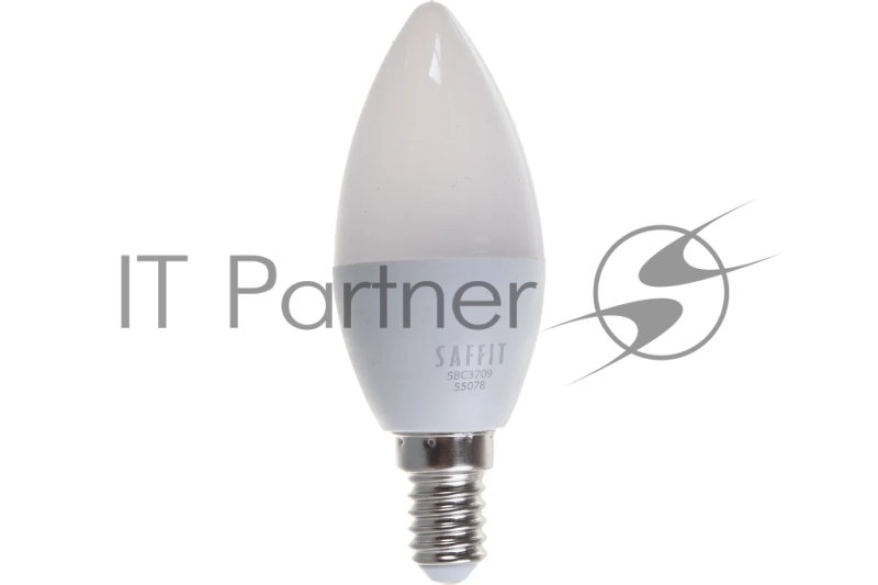 Лампа светодиодная LED 9вт Е14 теплый матовая свеча