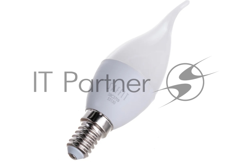 Лампа светодиодная LED 9вт Е14 белый матовая свеча на ветру