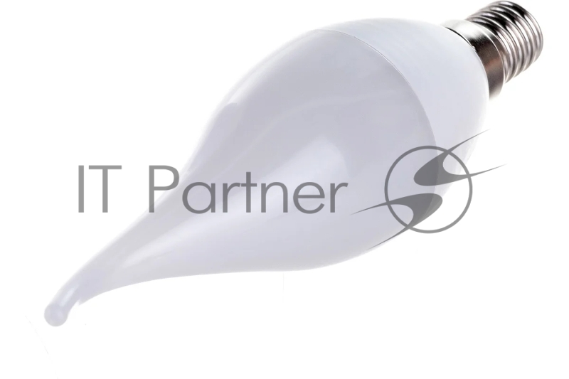 Лампа светодиодная LED 9вт Е14 белый матовая свеча на ветру