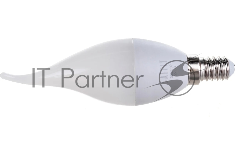 Лампа светодиодная LED 9вт Е14 белый матовая свеча на ветру