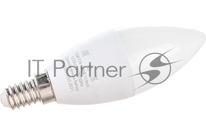 Лампа светодиодная LED 13вт Е14 белый матовая свеча