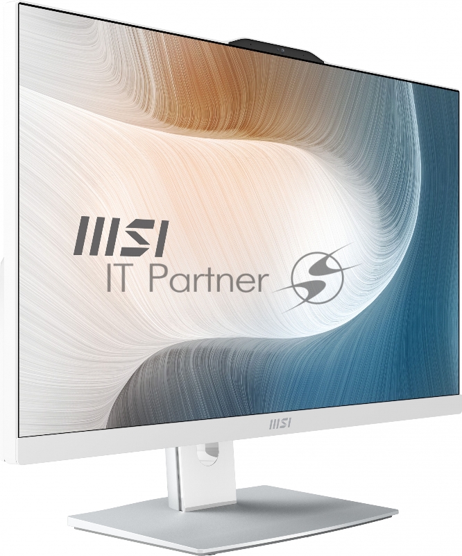 Моноблок MSI Modern AM242P 12M-617XRU 23.8 Full HD i7 1260P (2.1) 16Gb SSD512Gb Iris Xe noOS GbitEth WiFi BT 120W клавиатура мышь Cam белый 1920x1080